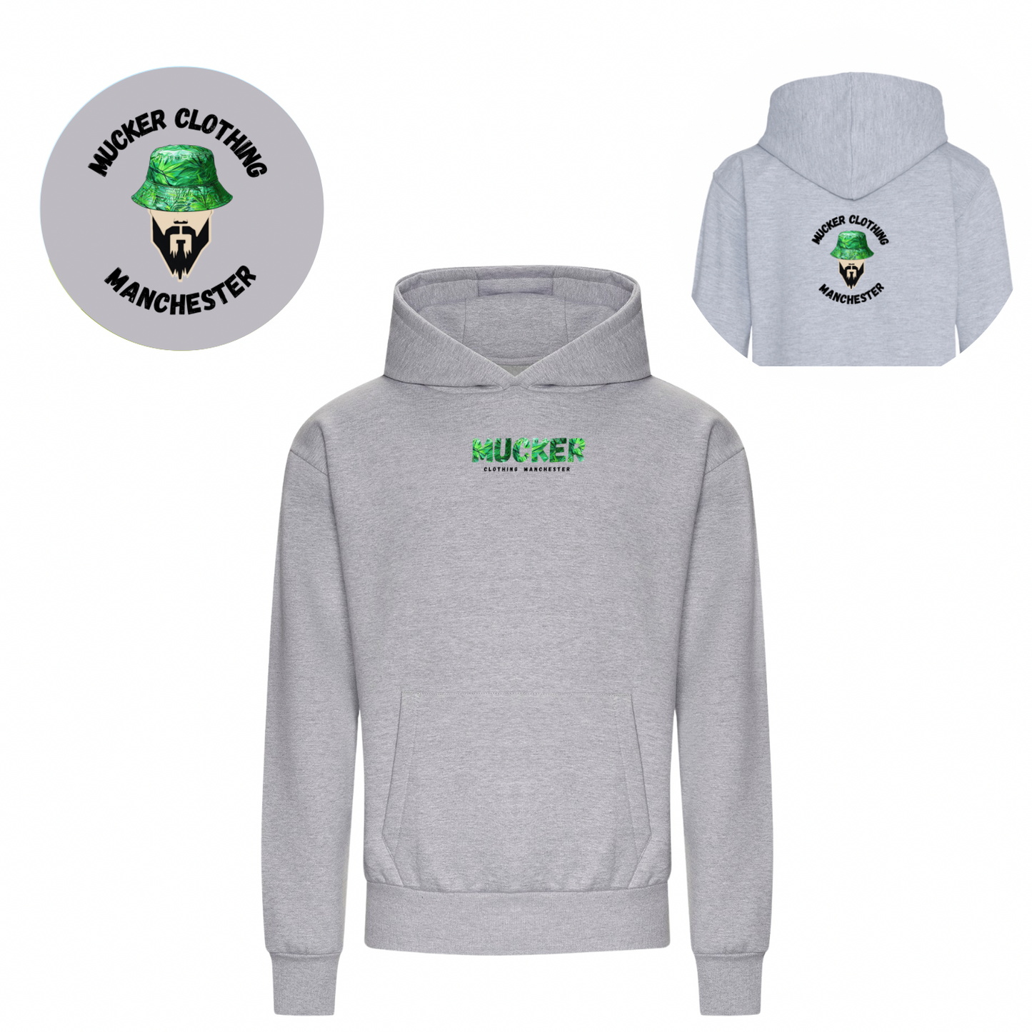 Mucker Manchester Hoodie Grey