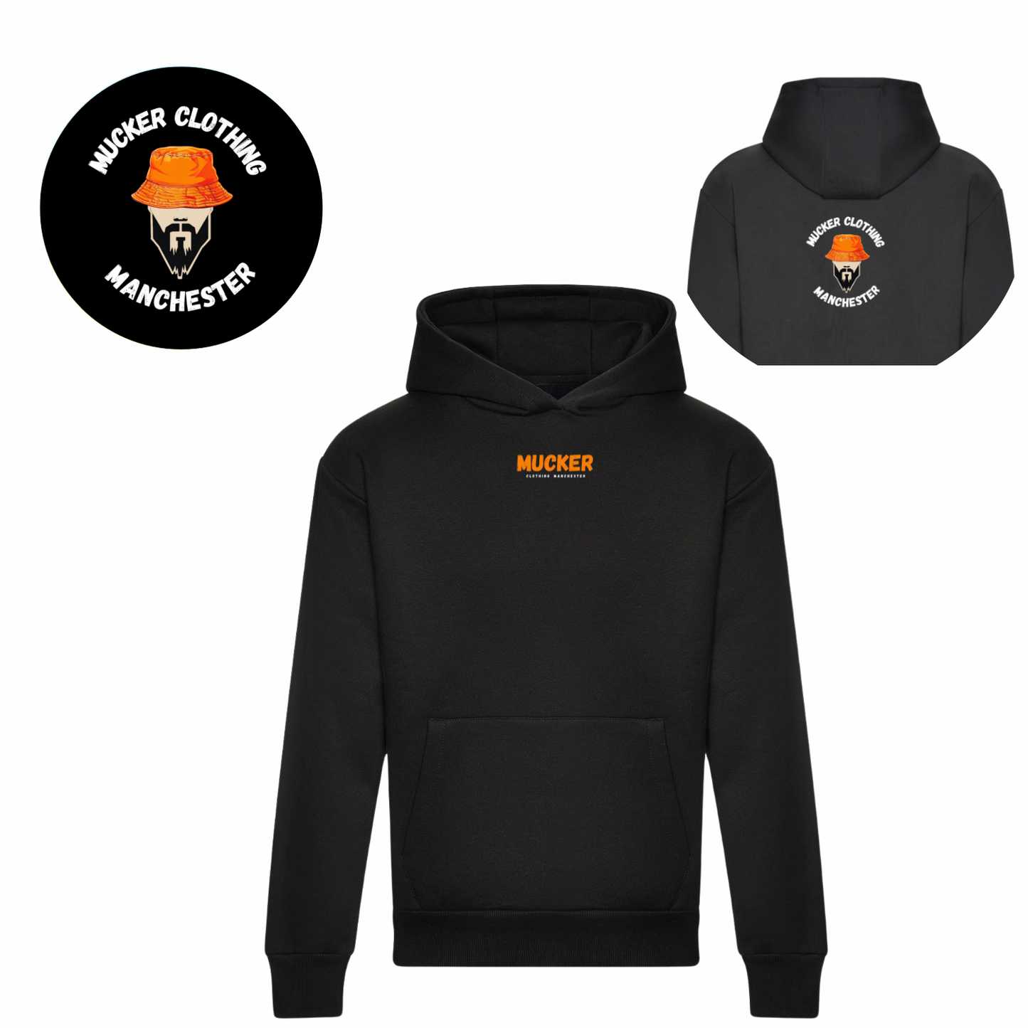 Mucker Manchester Hoodie Black