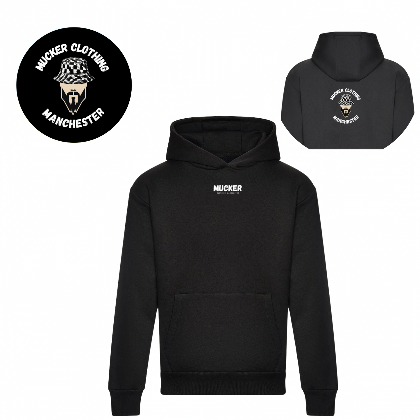 Mucker Manchester Hoodie Black